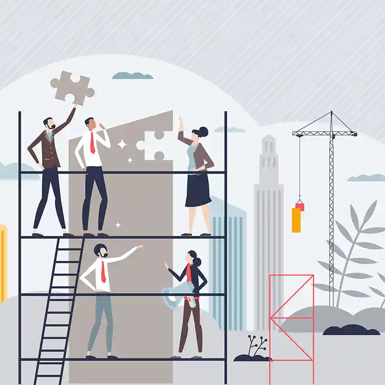 Calm Cube Change Construction Puzzle Pieces