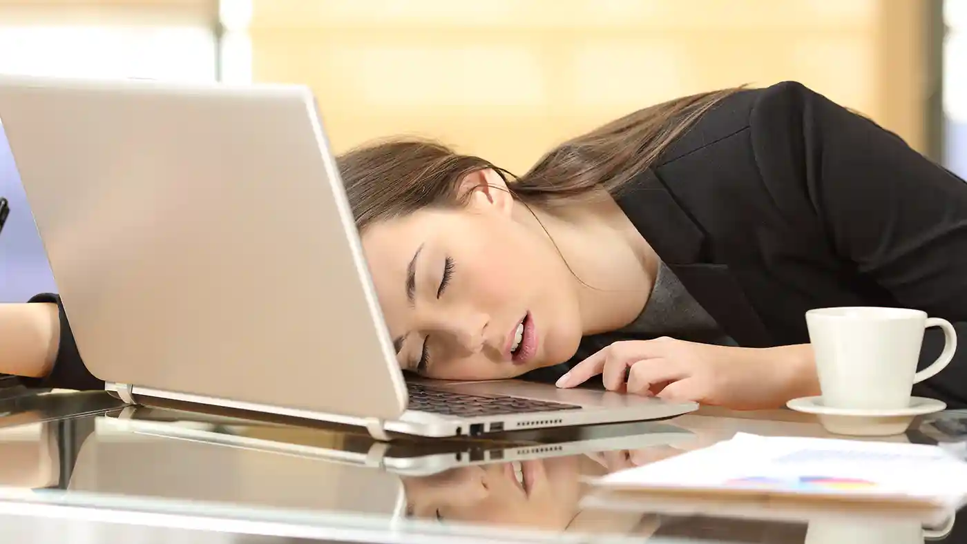 Calm Cube Sleep Lady Sleep Deprived