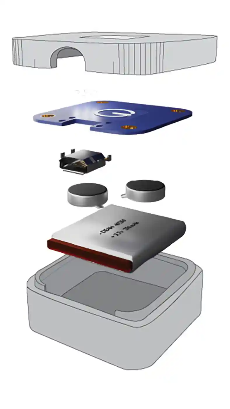 Calm Cube 3D Render Exploding